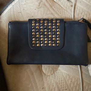 Blue and gold wallet
